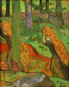 Recolectoras de leña muerta en el Bosque de Amor de Paul Sérusier